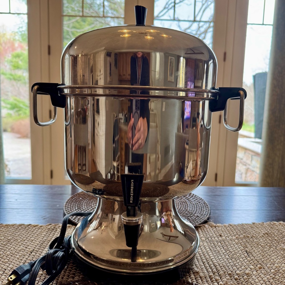 Farberware 155C Superfast Automatic Coffee Urn Stainless Steel 12-55 Cup USA